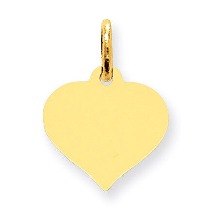 Heart Disc Charm 14k Gold XM526/09