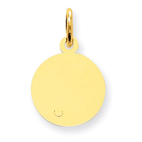 Round Disc Charm 14k Gold XM537/35, MPN: XM537/35, 883957447629
