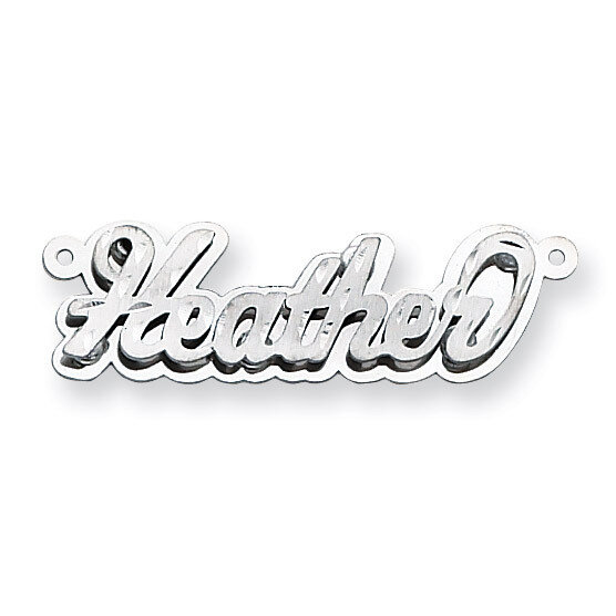 Diamond-cut Satin 3D Nameplate Sterling Silver XNA251SS, MPN: XNA251SS, 883957972725