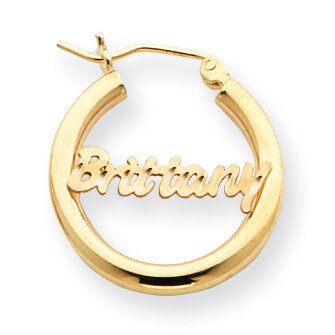 Tube Earrings Satin Diamond-cut 14k Gold Polished XNA257Y, MPN: XNA257Y, 191101542497