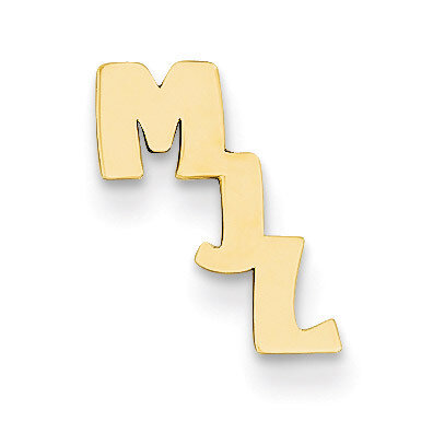 Initial Cutout Personalized Tie Tac 14k Gold XNA350Y