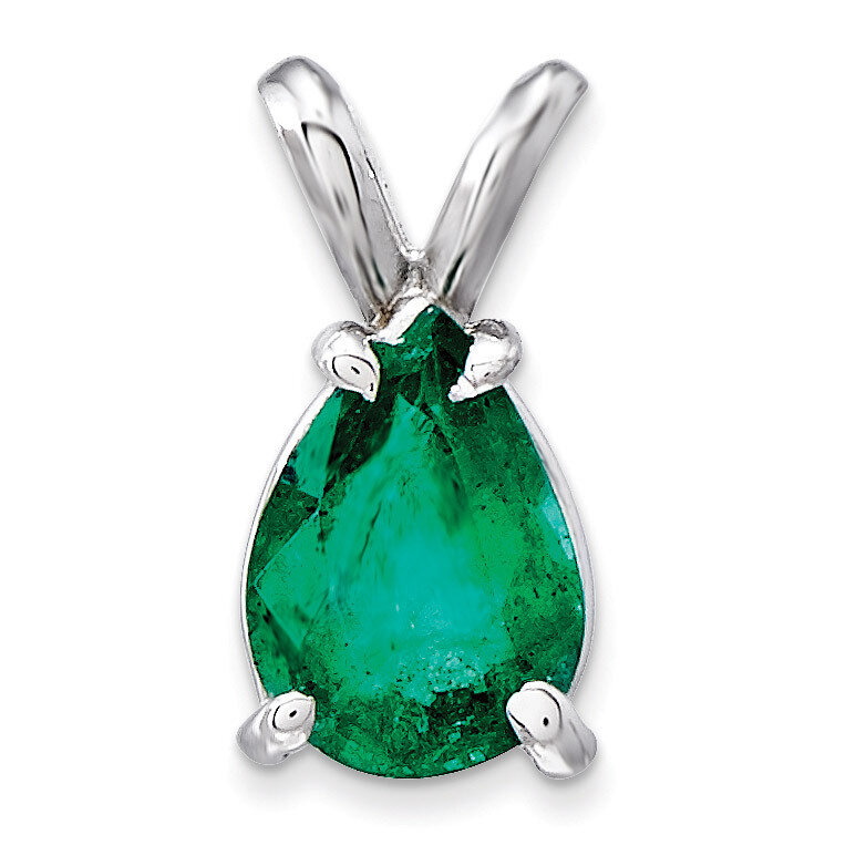Emerald pendant 14k White Gold XP1011E, MPN: XP1011E, 883957166759