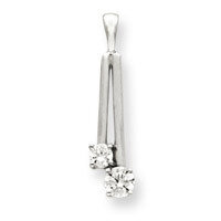 white diamond pendant mounting 14k Gold XP1567