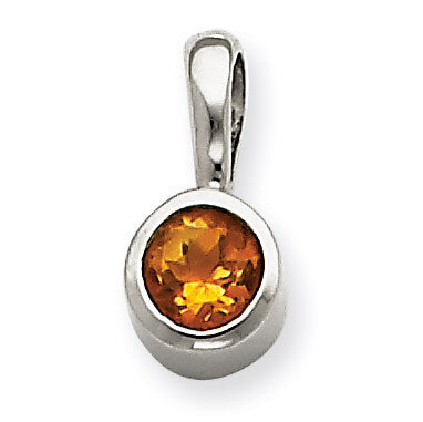 Citrine Pendant 14k White Gold XP2095CI, MPN: XP2095CI, 883957298313