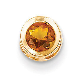 5mm Citrine bezel pendant 14k Gold XP320CI, MPN: XP320CI, 883957232027