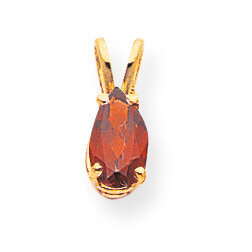 8x5mm Pear Garnet pendant 14k Gold XP425GA, MPN: XP425GA, 883957232201
