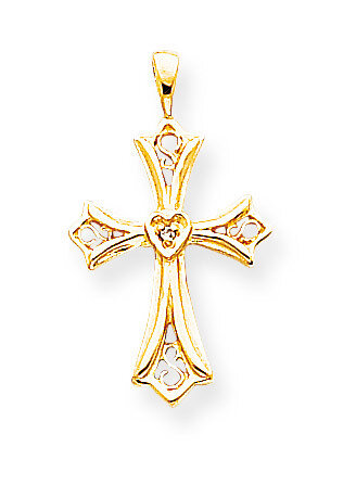 Diamond Cross Pendant 14k Gold XP754AA