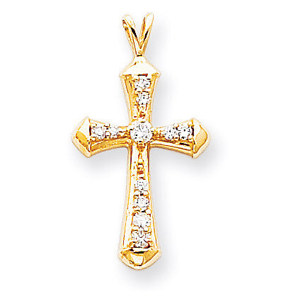 Diamond Cross Pendant 14k Gold XP764AA