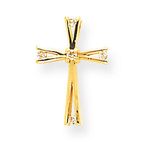 Diamond Cross Pendant 14k Gold XP88AA, MPN: XP88AA, 883957984537