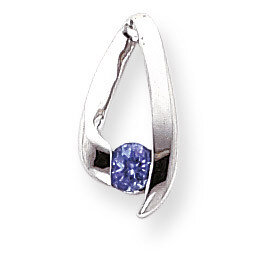 4mm Tanzanite Pendant 14k White Gold XP949T, MPN: XP949T, 883957211848