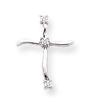 Diamond Cross Pendant 14k White Gold XP976AA, MPN: XP976AA, 883957212241