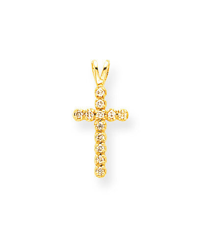 Diamond Latin Cross Pendant 14k Gold XP99AA, MPN: XP99AA, 883957212425