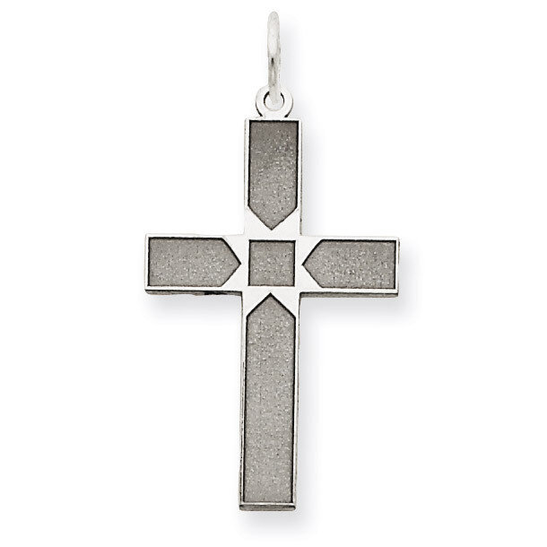 Laser Designed Cross Pendant 14k White Gold XR1005, MPN: XR1005, 886774130941