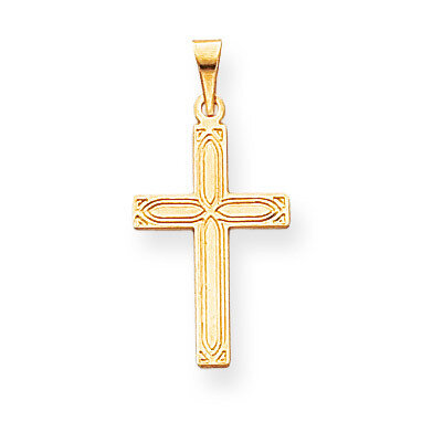 Cross Pendant 14k Gold Solid XR106