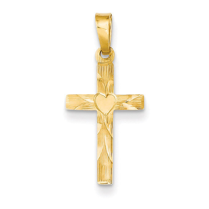 Small Hollow Cross Charm 14k Gold XR256, MPN: XR256, 886774619996