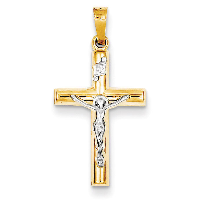 INRI Crucifix Pendant 14k Two-Tone Gold XR296