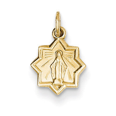 Blessed Mary Charm 14k Gold XR337