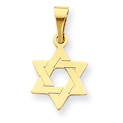 Star of David Pendant 14k Gold XR417, MPN: XR417, 883957243252