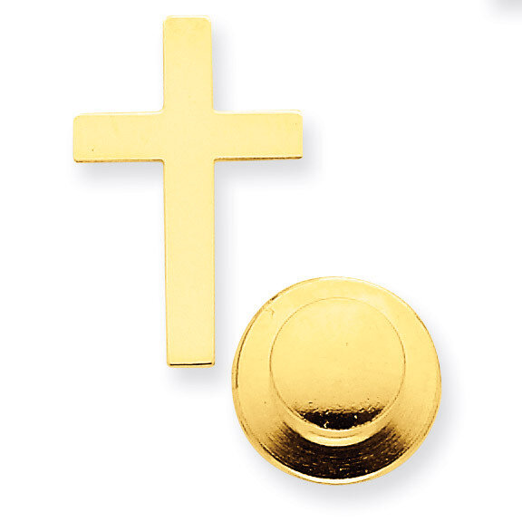 Cross Tie Tac 14k Gold Polished XR462, MPN: XR462, 886774151755