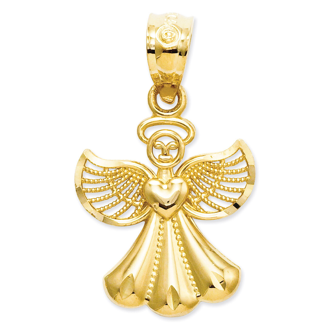 Angel Pendant 14k Gold Polished XR918