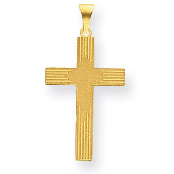 Laser Designed Cross 14k Gold XR941, MPN: XR941, 886774132907