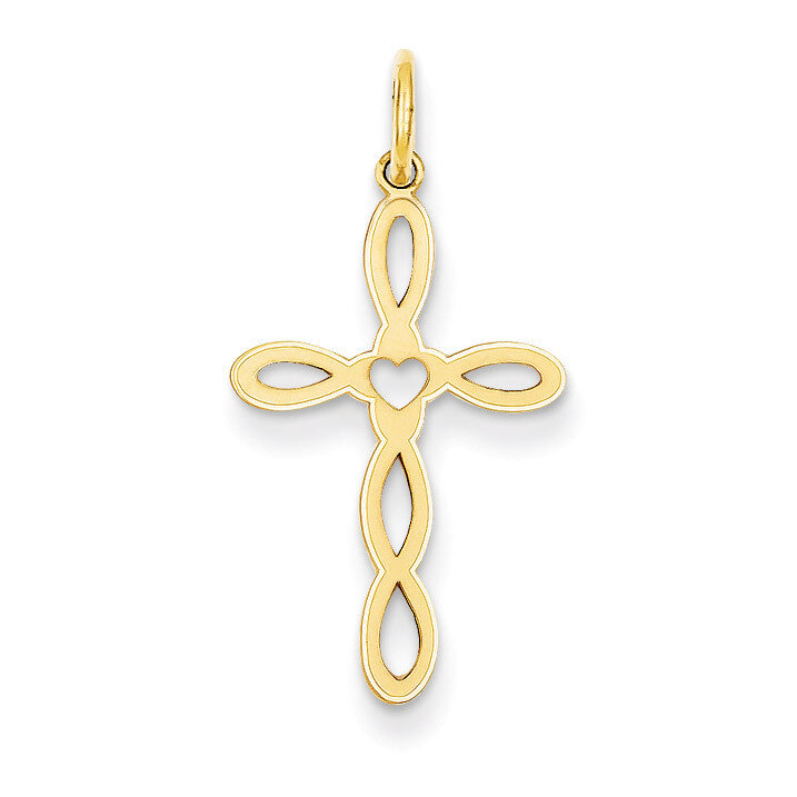 Laser Designed Cross Pendant 14k Gold XR953, MPN: XR953, 886774133027