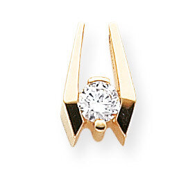 Holds 5.25mm Stone, Chain Slide Mounting 14k Gold XS659, MPN: XS659, 196904090428