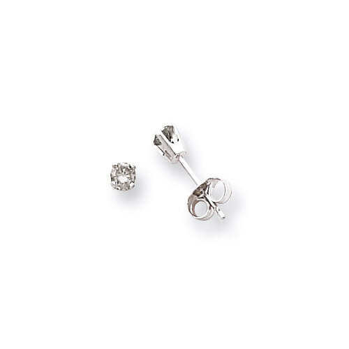 Complete Diamond Stud Earring 14k White Gold XW4AA-S, MPN: XW4AA-S, 883957227191