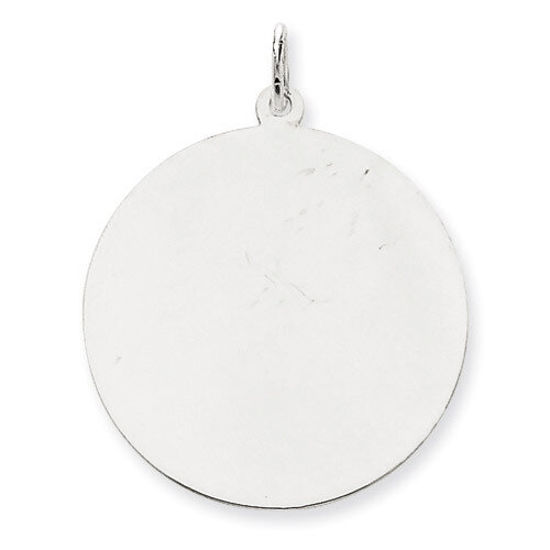 Plain .018 Gauge Round Engravable Disc Charm 14k White Gold XWM140/18, MPN: XWM140/18, 883957384023