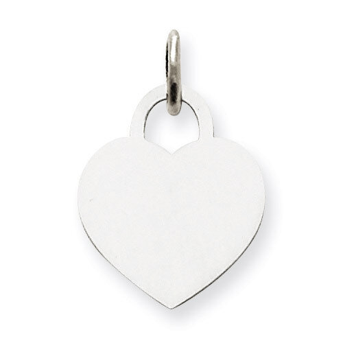 Small Engravable Heart 14k White Gold XWM524/11