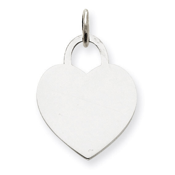 Medium Engravable Heart 14k White Gold XWM525/27