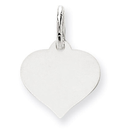 Heart Disc Charm 14k White Gold XWM601/09