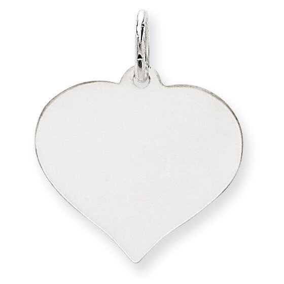 Heart Disc Charm 14k White Gold XWM604/09
