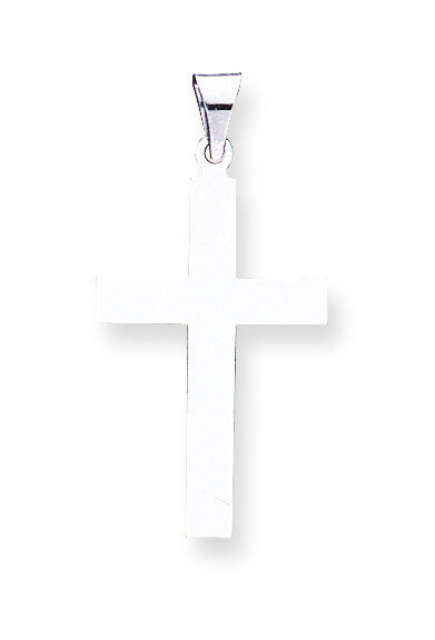 Polished Cross Pendant 14k White Gold XWR15, MPN: XWR15, 883957978697