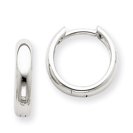 Hinged Hoop Earrings 14k White Gold XY1123, MPN: XY1123, 886774134048