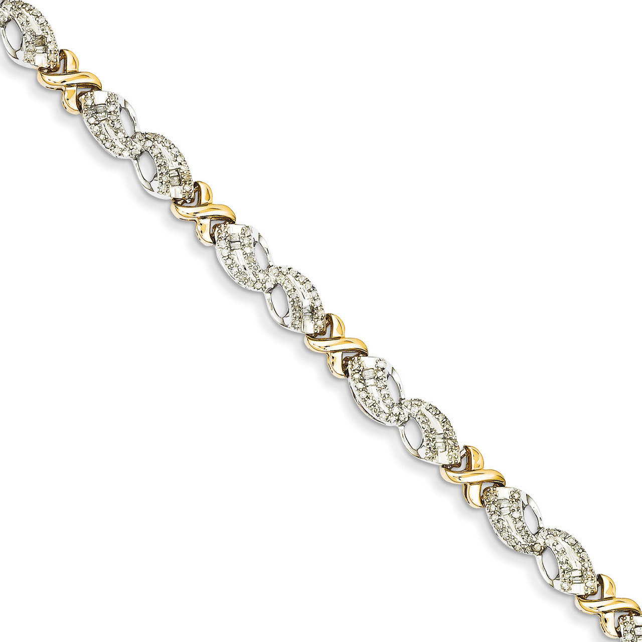 Diamond X Bracelet 14k Two-tone Gold Y10765A, MPN: Y10765A, 883957385686