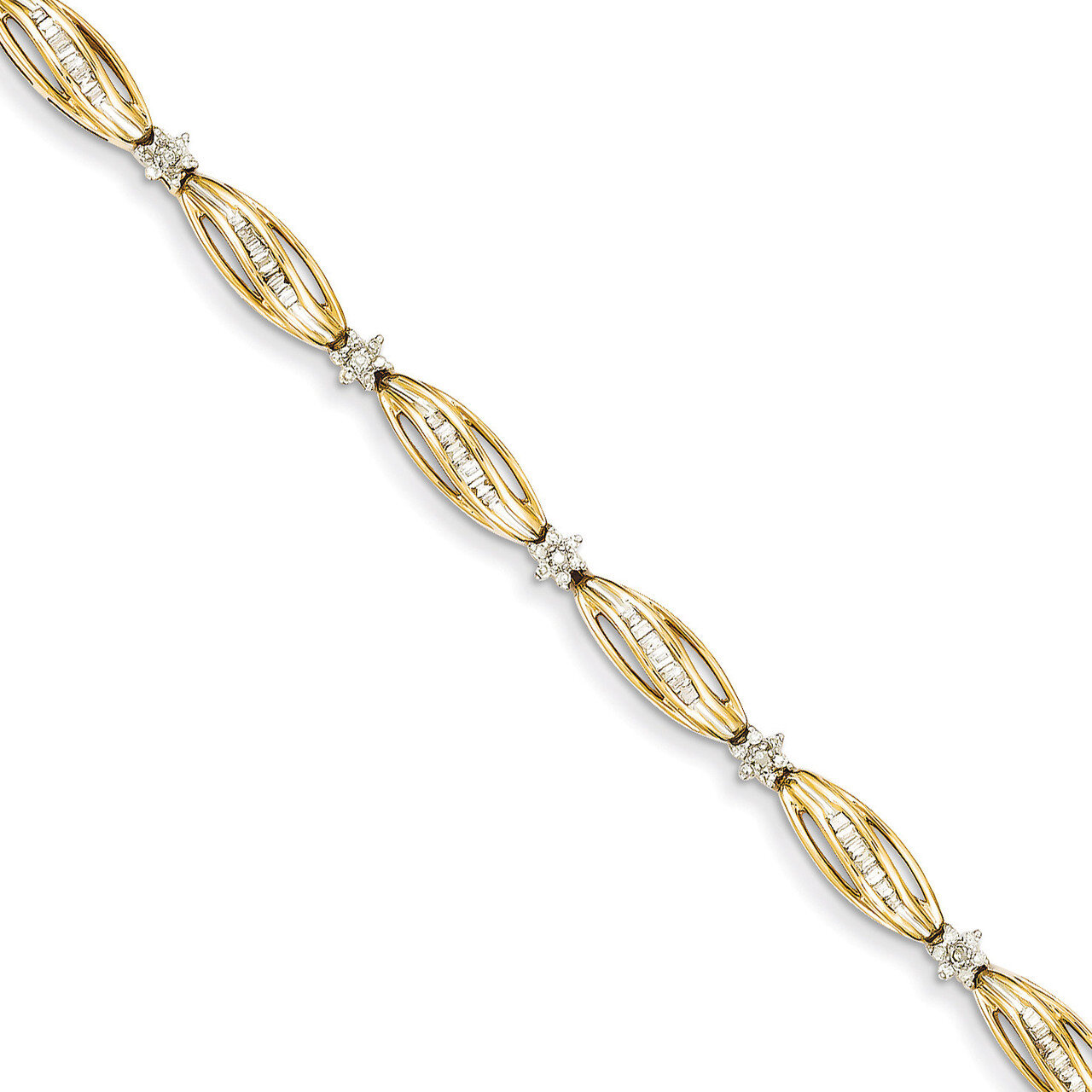 Diamond Bracelet 14k Gold Y10767A, MPN: Y10767A, 883957476506