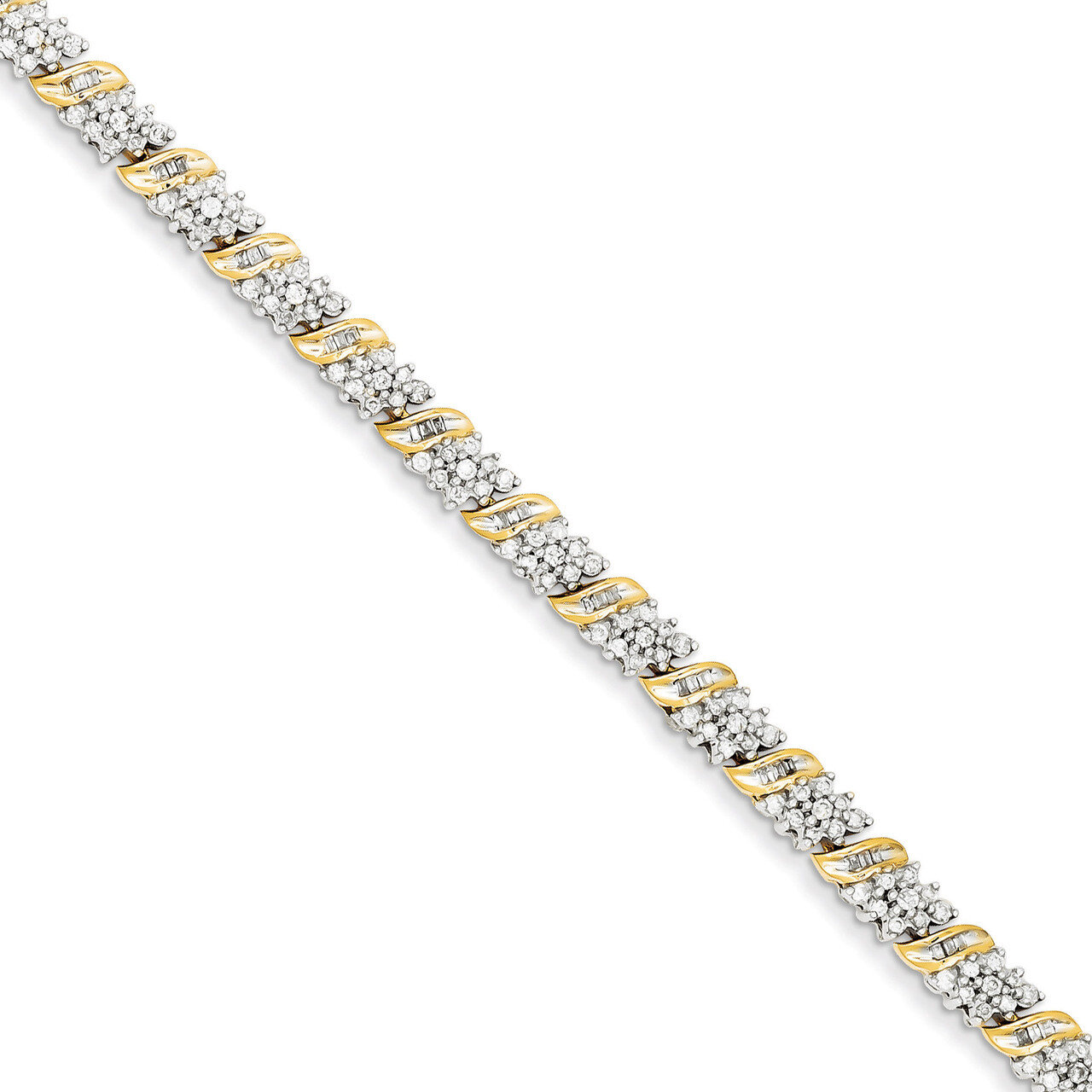 Diamond Bracelet 14k Gold Y10776A, MPN: Y10776A, 883957424415