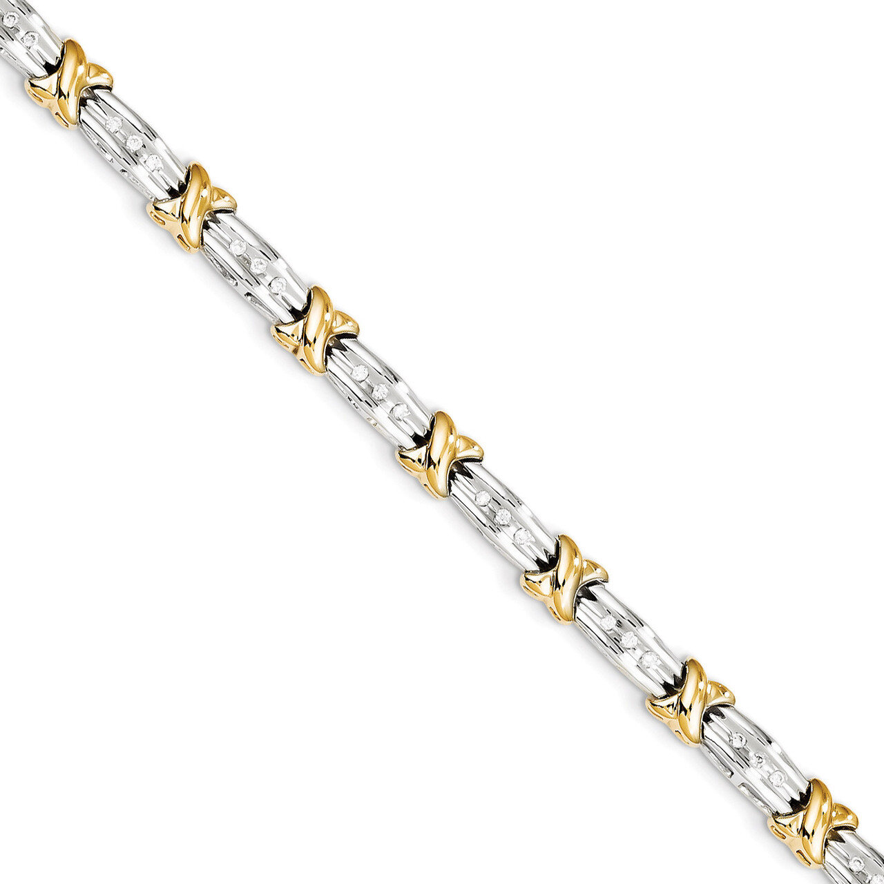 Diamond Bracelet 14k Two-Tone Gold Y10814A
