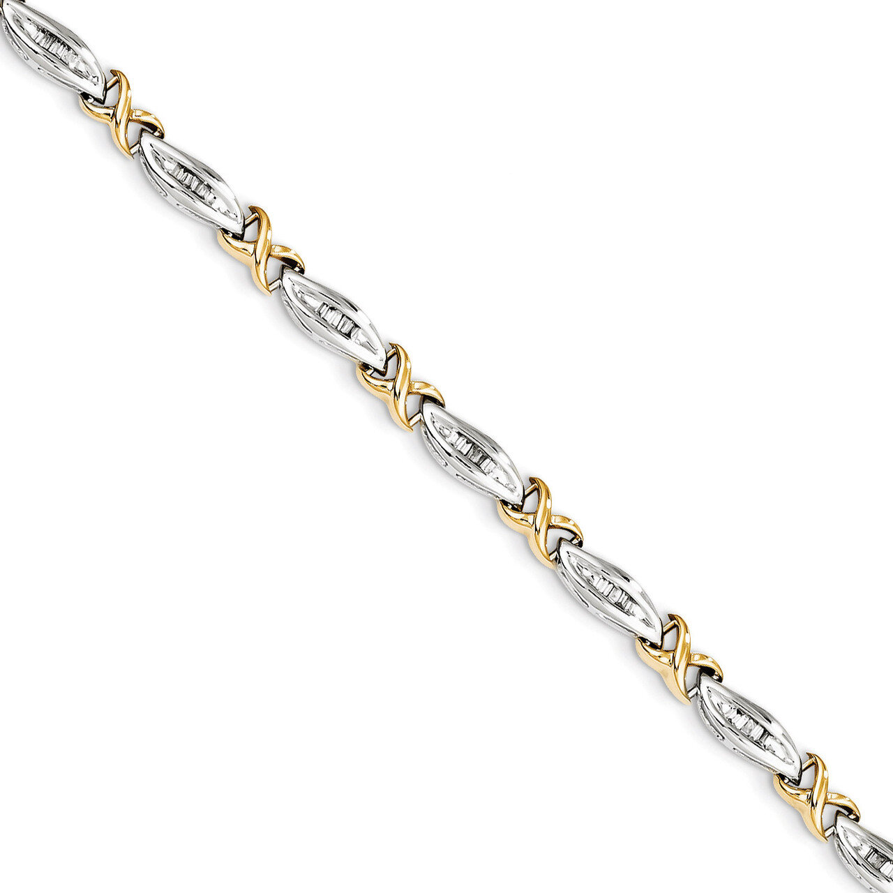 Diamond Bracelet 14k Two-Tone Gold Y10815A