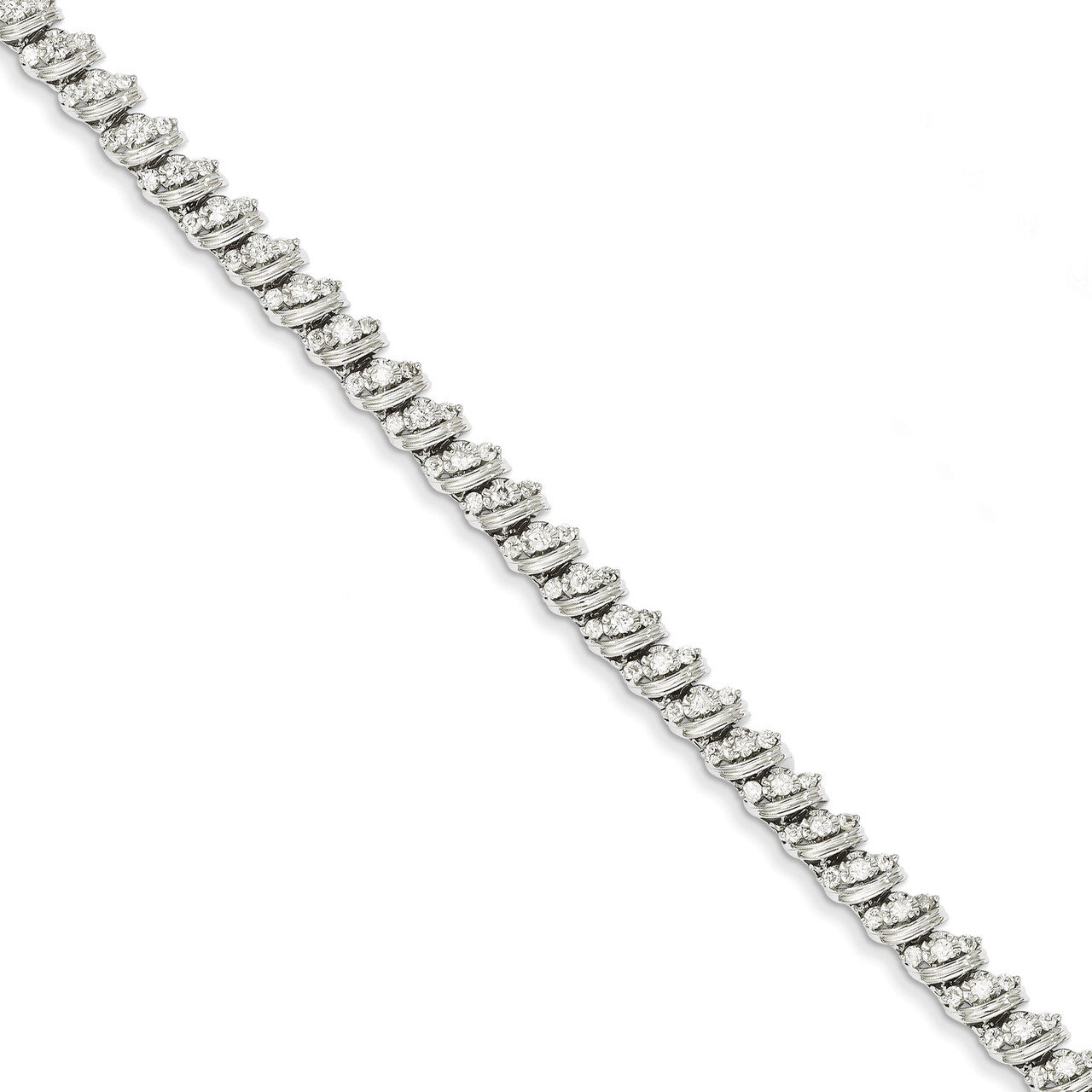 Diamond Fancy Bracelet 14k White Gold Y10852A, MPN: Y10852A, 883957385853