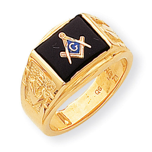 Men's Masonic Ring 14k Gold Y1595M