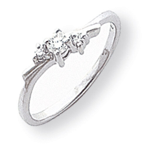 Polished Diamond ring 14k White Gold Y1634AA, MPN: Y1634AA, 883957425733
