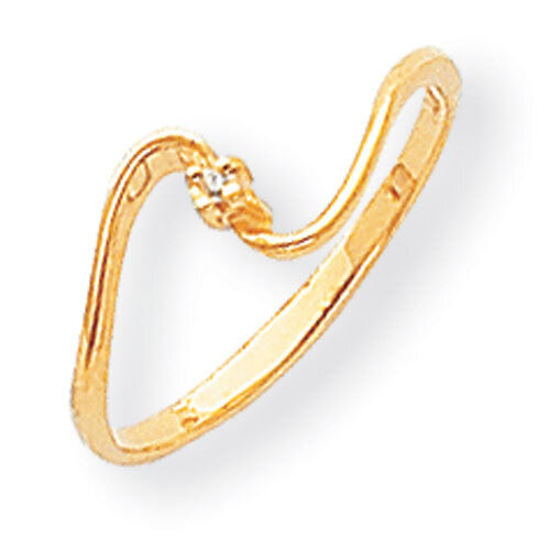 0.01ct. Diamond Ring Mounting 14k Gold Polished Y1716