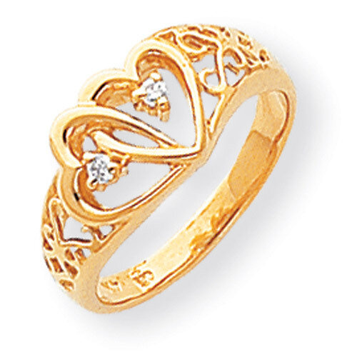 Diamond heart ring 14k Gold Y1729AA