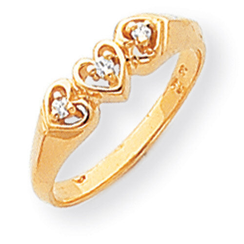 Diamond heart ring 14k Gold Y1738AA