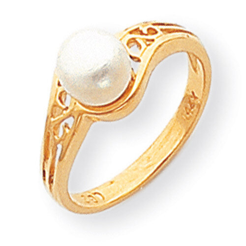 Cultured Pearl Diamond Cultured Pearl ring 14k Gold Y1918PL
