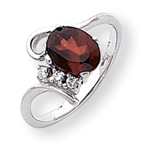 Polished .05ct. Diamond &amp; 8x6 Oval Gemstone Ring Mounting 14k White Gold Y2217, MPN: Y2217,