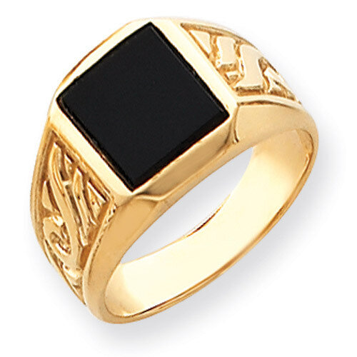 Men's Onyx Ring 14k Gold Y4015OX