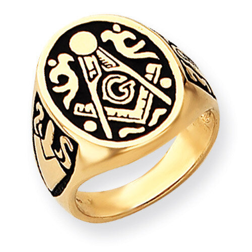 yellow masonic ring mounting 14k Gold Y4041, MPN: Y4041,